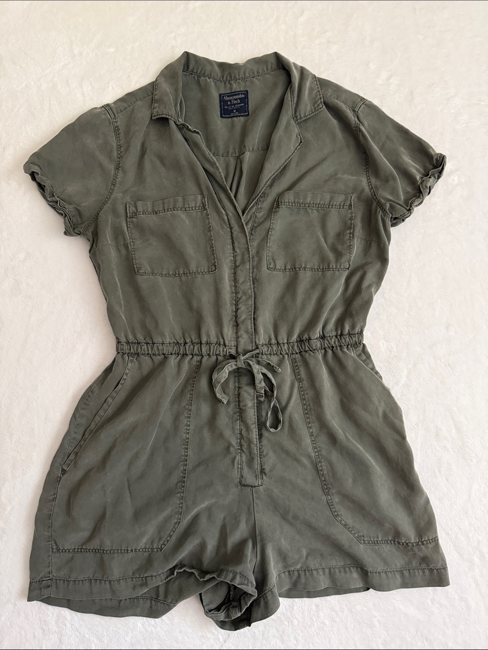 olive green romper dress Abercrombie & Fitch | Pants & Jumpsuits | Abercrombie Fitch Short Sleeve Onepiece vintage cocktail dresses